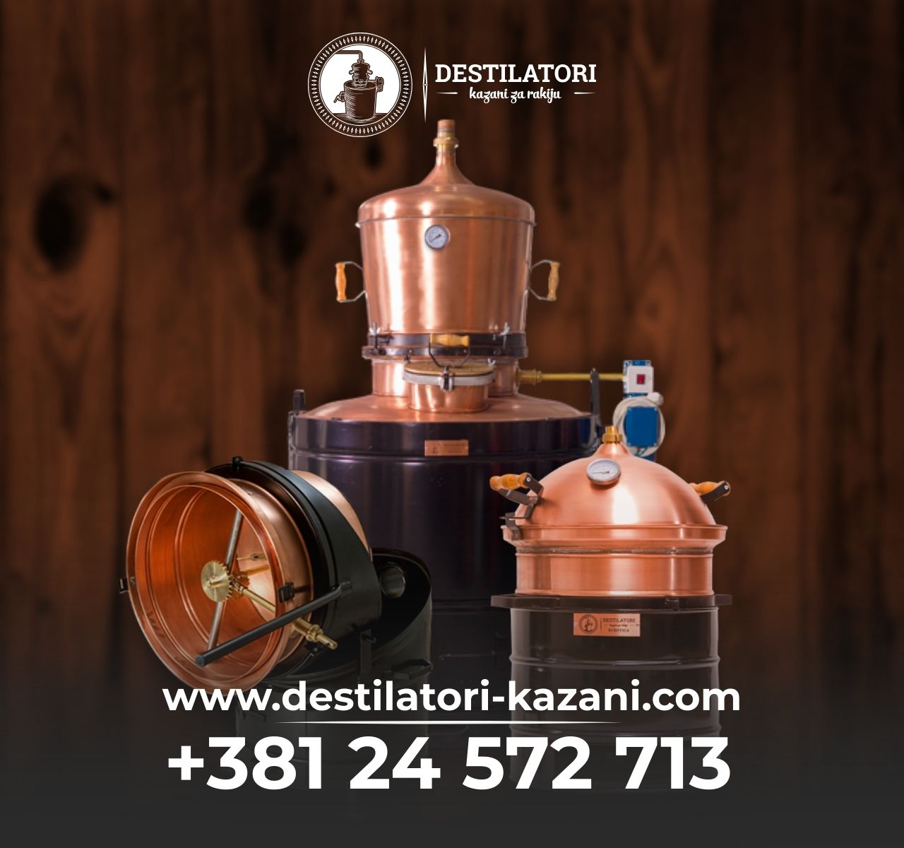 Kazani za rakiju od 25 do 350L