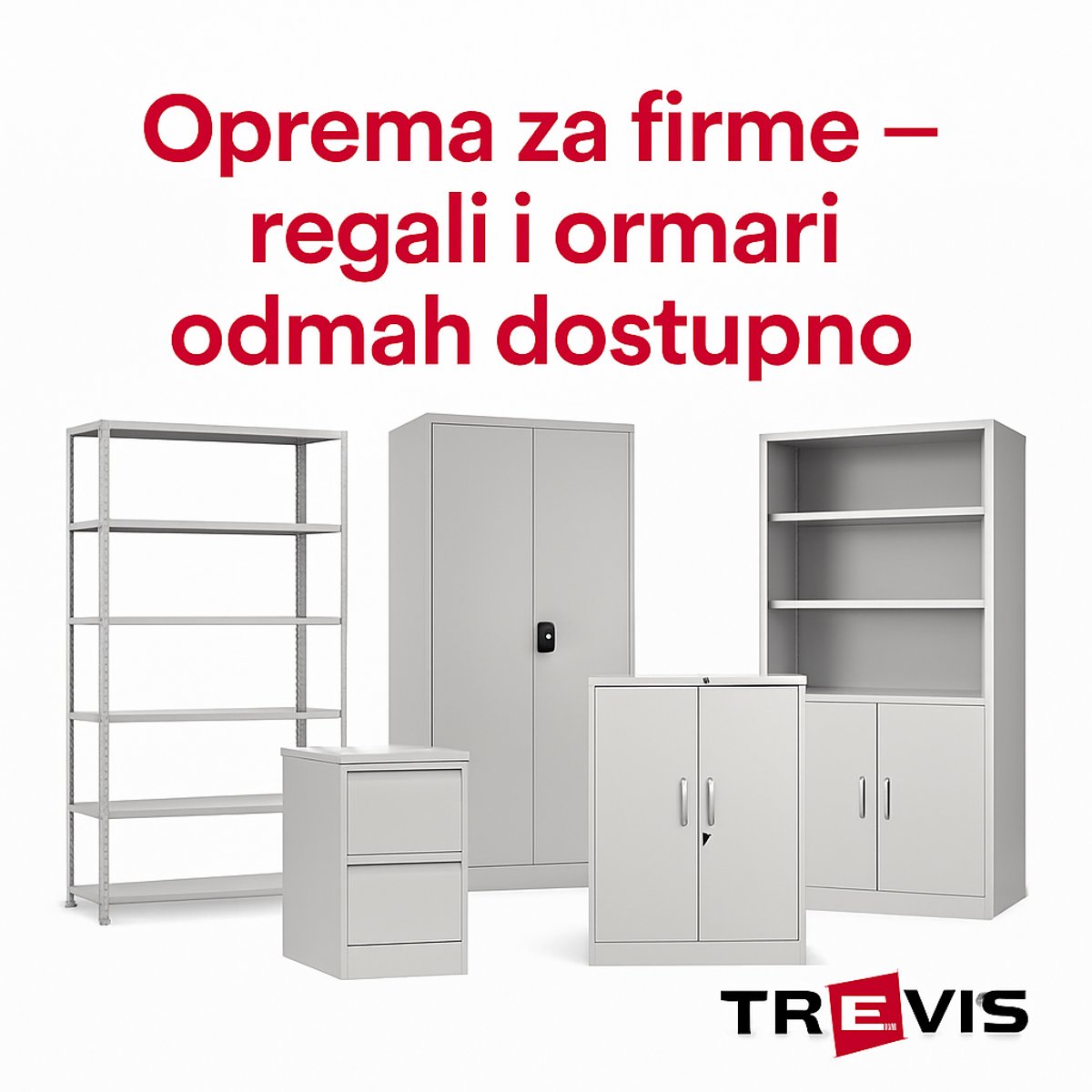 Oprema za firme - regali i ormari na AKCIJI, odmah dostupno!