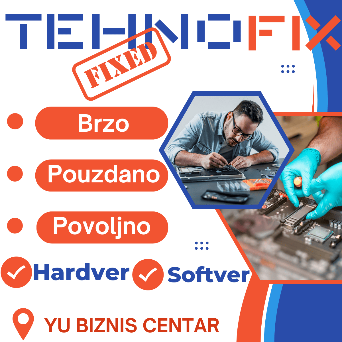 BRZ I POVOLJAN SERVIS • CISCENJE • INSTALACIJA • DELOVI