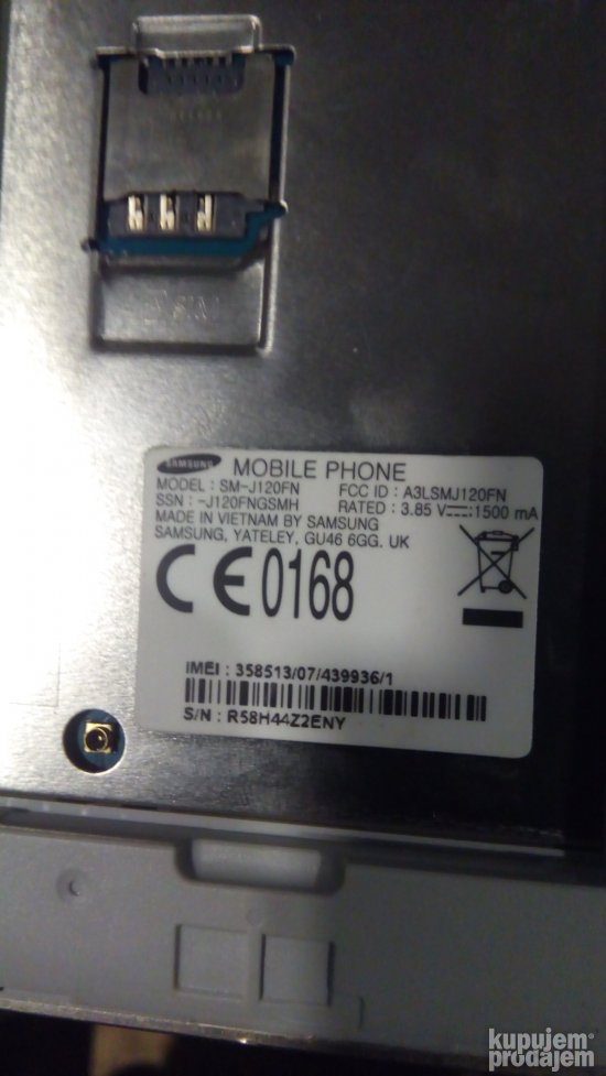 mobilni telefon samsung galaxy j1 sm-j120fn-neispravan