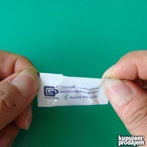 Termalna pasta za procesore GD66 0.5g, provodlj.>2W/mK