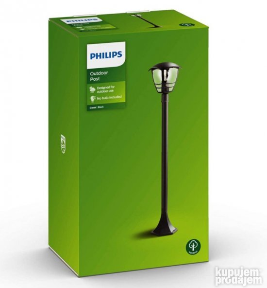 Baštenska Lampa 60W 17.5x17.5x99.5cm-Philips