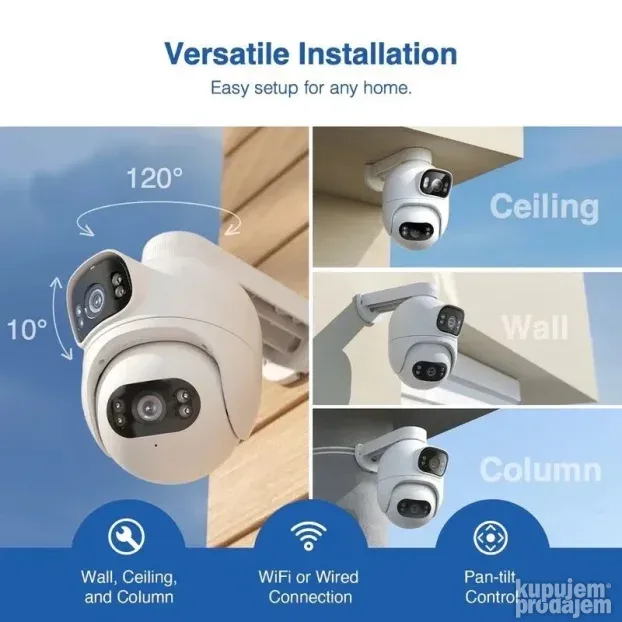 IMILAB EC6 Dual 2K WiFi Plug-in Spotlight Camera