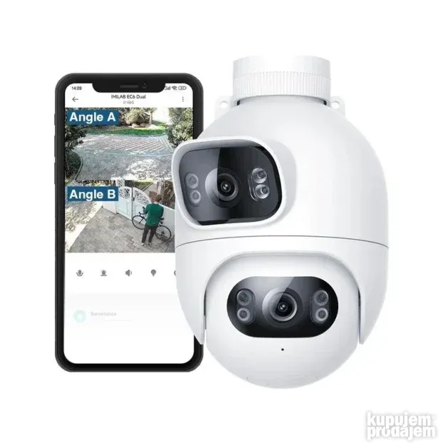 IMILAB EC6 Dual 2K WiFi Plug-in Spotlight Camera