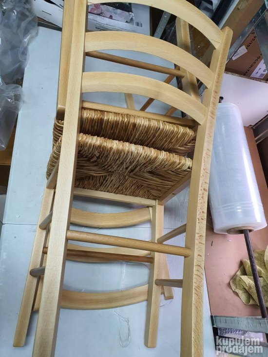 Set 2 Bastenske Stolice od Bukovog Drveta do120kg- Wooden