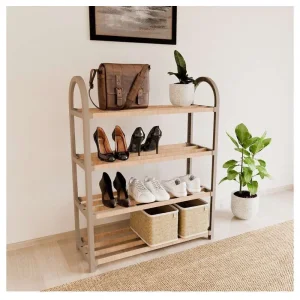 Sinbo fix2040 cipelarnik sa 4 police 19x65x65cm drvo plastik