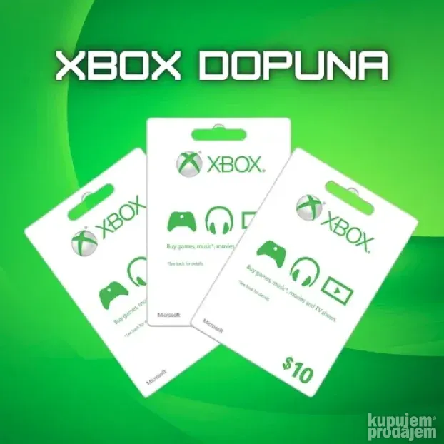 Xbox Gift Card / Xbox Dopuna / Xbox Live Gift Card / EA Play