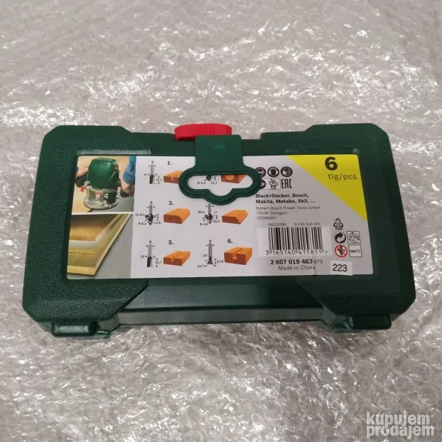 6x Bosch Glodala za Frezu 8mm