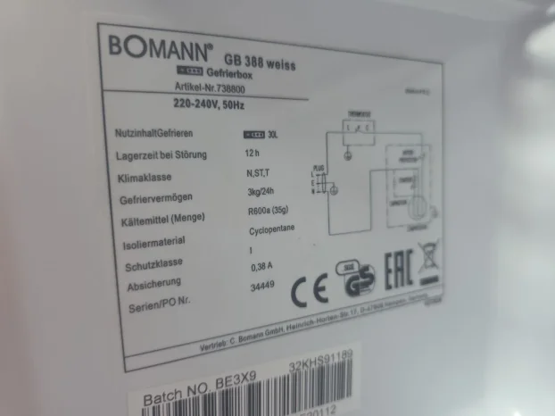 Zamrzivac Boman 30l
