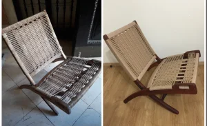Vršim RETRO pletenje stolica i stolova Hans Wegner