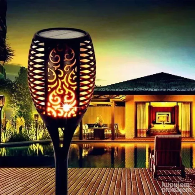 SOLARNA baklja  baštenska LED srednja h=58cm/SET 2 kom=1.800