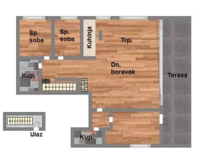 95m2! Bulevar Evrope!