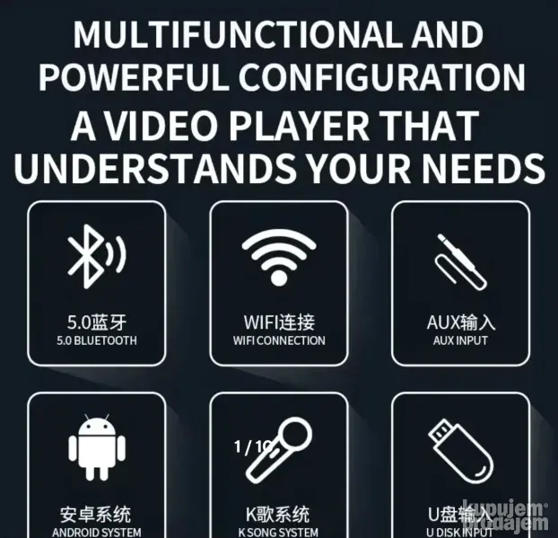 KARAOKE sistem sa Monitorom MASINA Karaoke