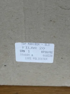 Konac za sivenje koze, platna, tekstila crni Filan20/3