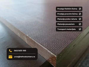 Blažujka - građevinska oplata za šalovanje - Ruska breza