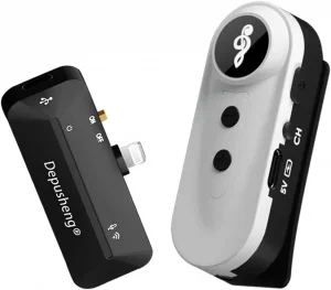 Depusheng S2 Lavalier Bežični Mikrofon Iphone Android PC