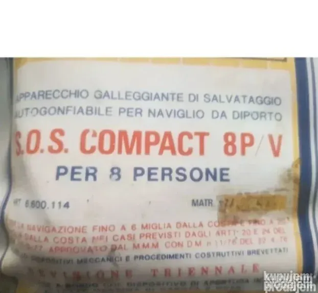 Spasilački Čamac ili Camac za Spašavanje za 8-osoba