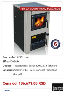 Pec za etazno/centralno