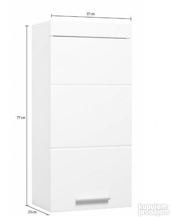 Viseci ormaric za kupatilo 37x77x23cm - Trendteam sivi
