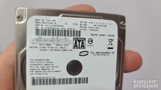 Hard disk za laptop 80gb (100% health) BR.11