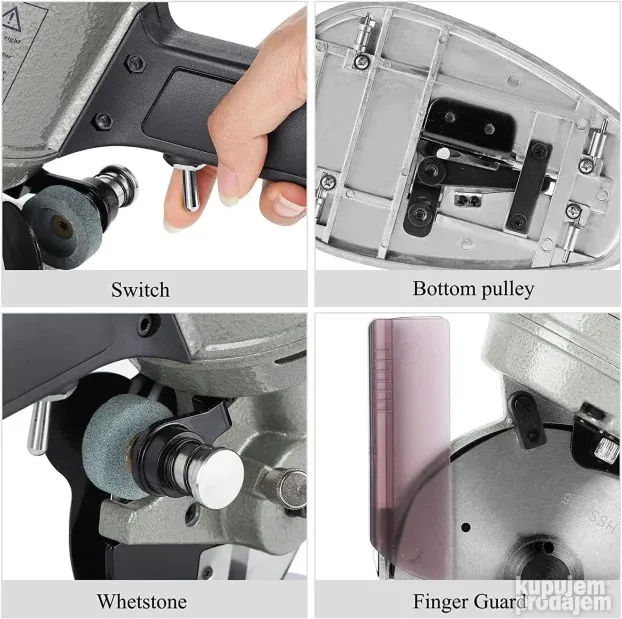 C Gold Wall YJ-125A Električni rotacioni noz za tkanine