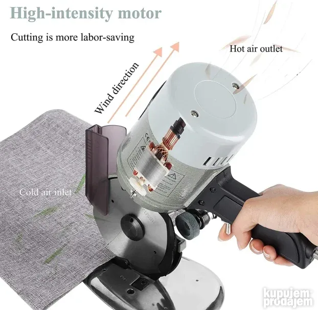 C Gold Wall YJ-125A Električni rotacioni noz za tkanine