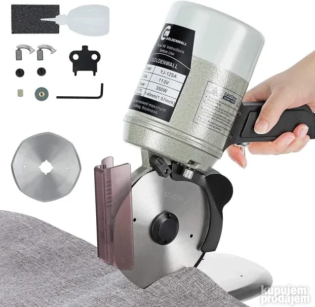 C Gold Wall YJ-125A Električni rotacioni noz za tkanine