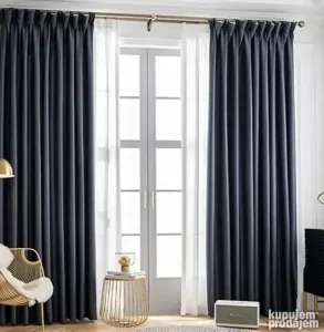 Draperije moderne FLANNEL ZAVESE 140x260cm Draperi Blackout