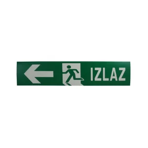 Nalepnica za panik lampu - izlaz levo 221x47mm LE516/2