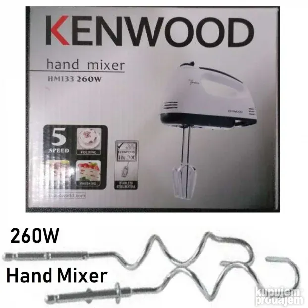 Kenwood - Ručni mikser, 7 brzina (260W)