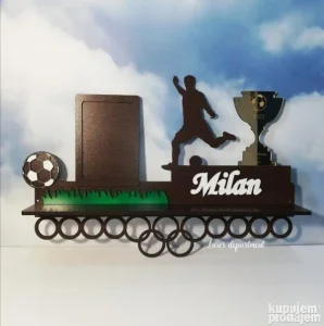 Zidna polica, stalak za medalje, ram za sliku