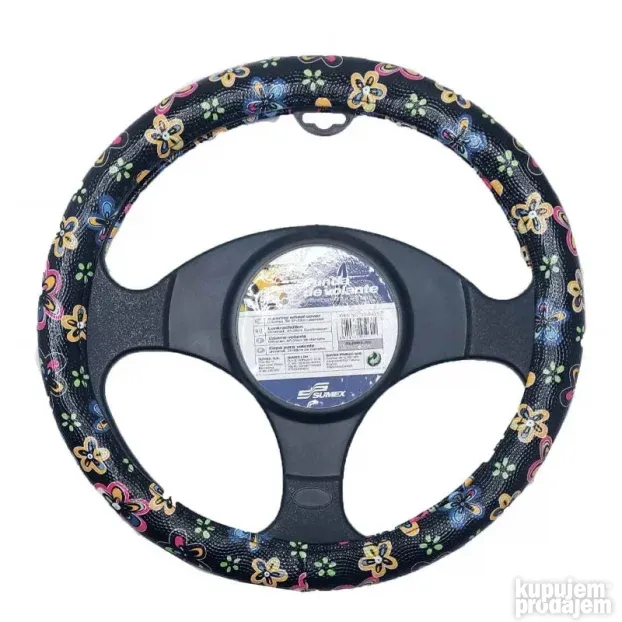 Obloga volana cvet glatka crna 37-39cm
