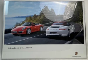 Original UNIKAT PORSCHE 911 Carrera slika poster plakat