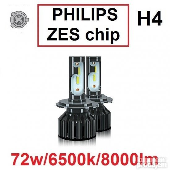 Led H4 PHI Zes chip 8000LM EXTRA KVALITET Garancija