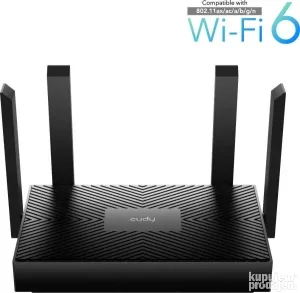 Cudy WR1500 AX1500 Dual Band 2.4+5Ghz Wi-Fi Ruter 1W/4LAN Gb