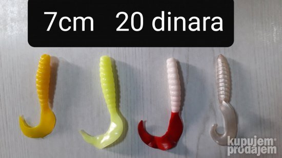 novi silikonski mamci pešovi šedovi tvisteri 20,30,40din