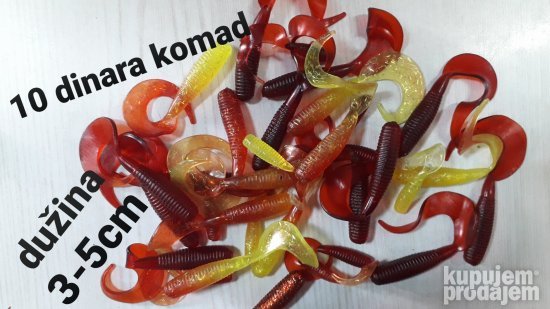 novi silikonski mamci pešovi šedovi tvisteri 20,30,40din