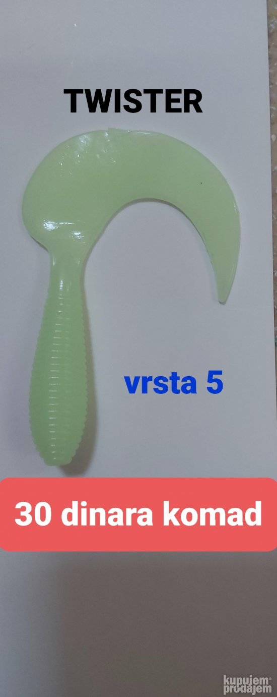 novi silikonski mamci pešovi šedovi tvisteri 20,30,40din