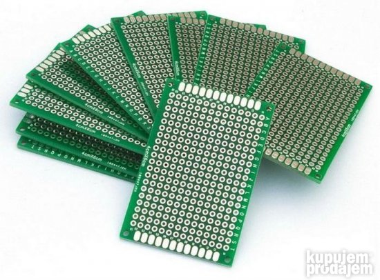 PCB raster pločica (dvostrani vitroplast) 60 x 40mm - KupujemProdajem