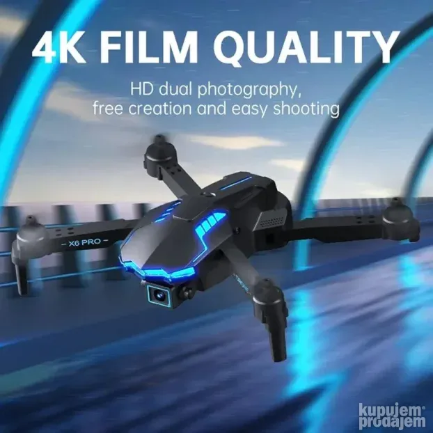 Sklopljivi dron sa 4K HD dual kamerama, WiFi FPV