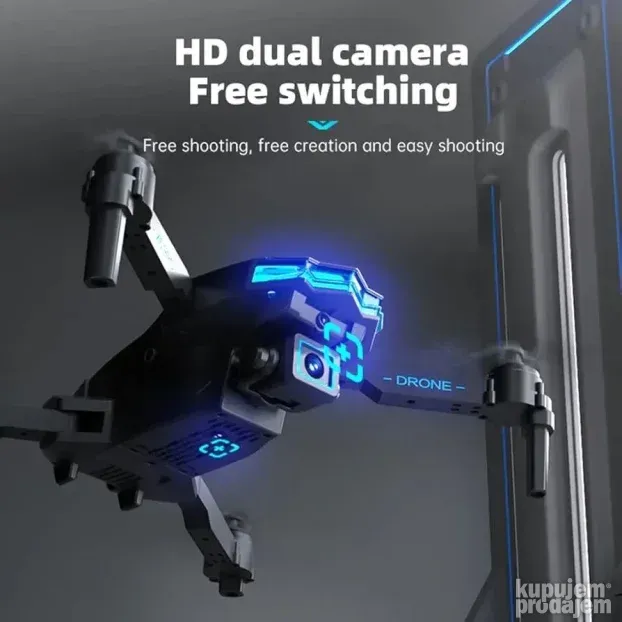Sklopljivi dron sa 4K HD dual kamerama, WiFi FPV