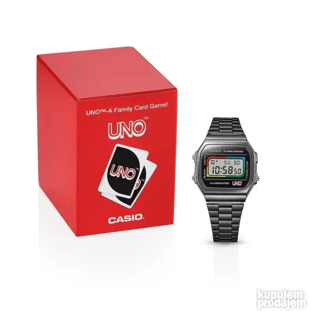 Casio A168WEUC-1A UNO edition