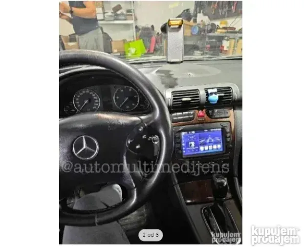 Mercedes W209 W203 CLK Android Multimedija USB GPS Navig Kam