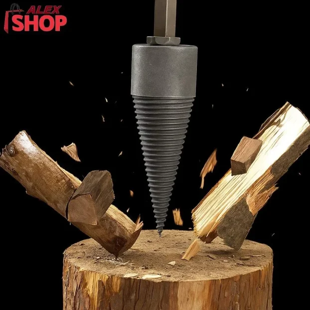 Burgija za cepanje drva brže, lakše i bez sekire