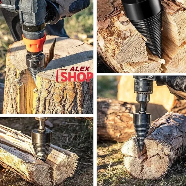 Burgija za cepanje drva brže, lakše i bez sekire