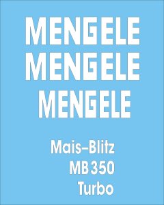 MENGELE MB 350 - Nalepnice za kombajn