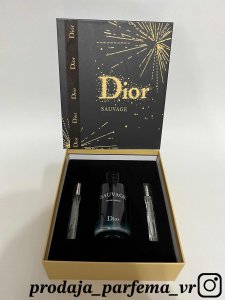 SAUVAGE - Dior 100ml + 2x10ml (MUŠKI SET)