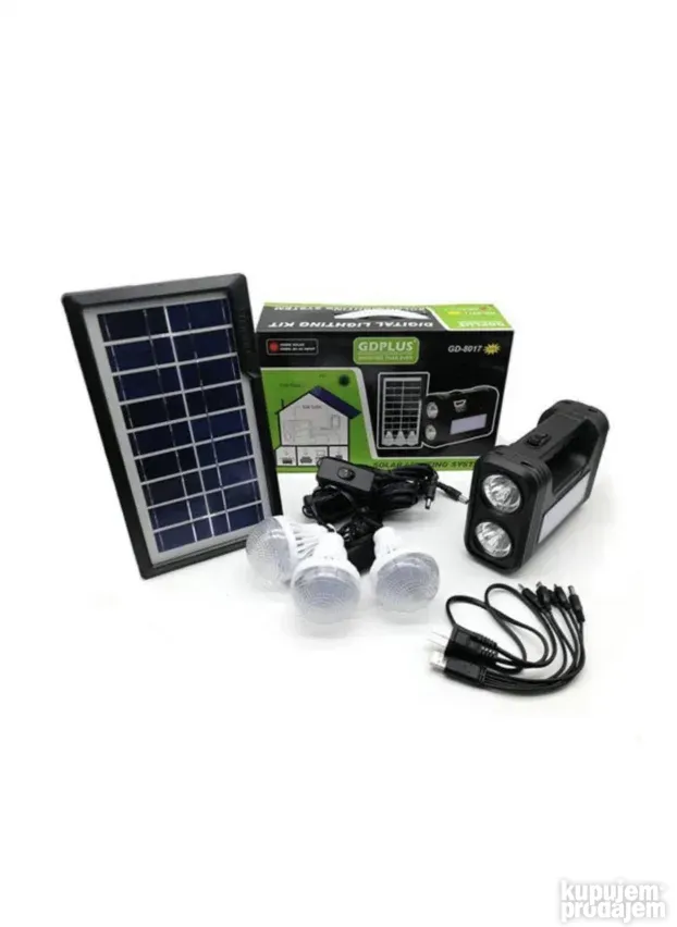 Led solarno osvetljenje komplet za objekte bez struje