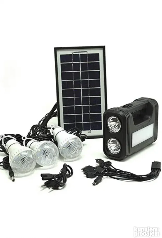 Led solarno osvetljenje komplet za objekte bez struje