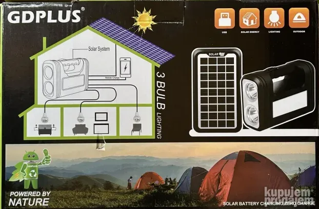 Led solarno osvetljenje komplet za objekte bez struje